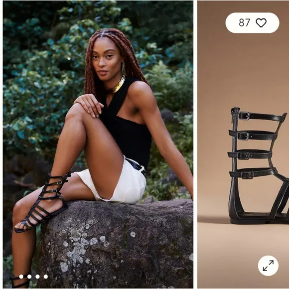 • Jeffrey Campbell • Women’s Gladiator Sandals Black 9