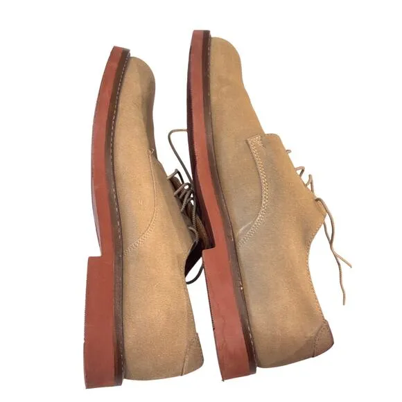 👞 Jos. A. Bank Tan Suede Derby Shoes | Men's 9.5M | Full Leather Upper 👞