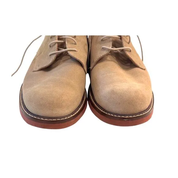 👞 Jos. A. Bank Tan Suede Derby Shoes | Men's 9.5M | Full Leather Upper 👞