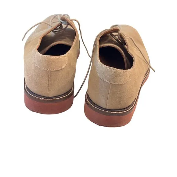 👞 Jos. A. Bank Tan Suede Derby Shoes | Men's 9.5M | Full Leather Upper 👞