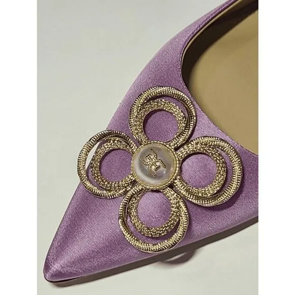 💜 SAM EDELMAN Wanda Tour Lilac Dress Flats MSRP $158 SIZES 6,5 and 9 NEW IN BOX