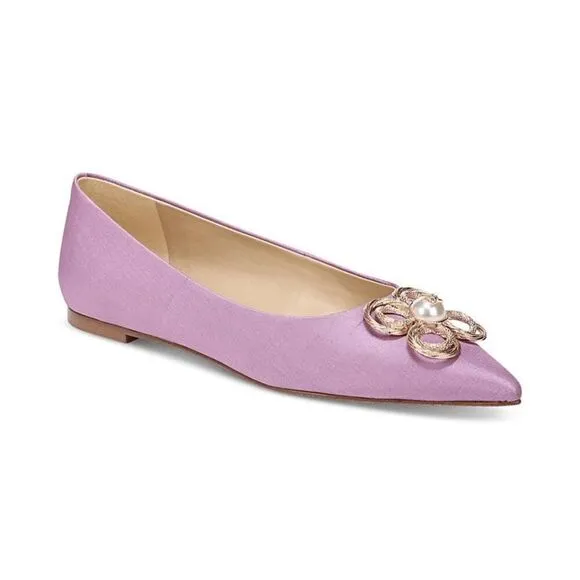 💜 SAM EDELMAN Wanda Tour Lilac Dress Flats MSRP $158 SIZES 6,5 and 9 NEW IN BOX