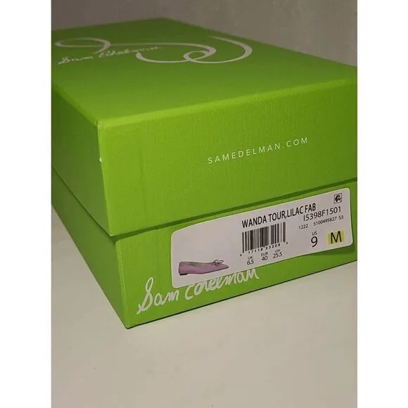 💜 SAM EDELMAN Wanda Tour Lilac Dress Flats MSRP $158 SIZES 6,5 and 9 NEW IN BOX