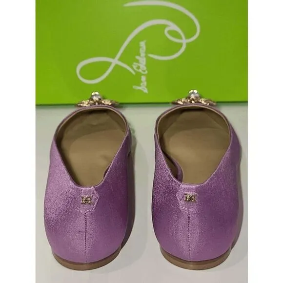 💜 SAM EDELMAN Wanda Tour Lilac Dress Flats MSRP $158 SIZES 6,5 and 9 NEW IN BOX