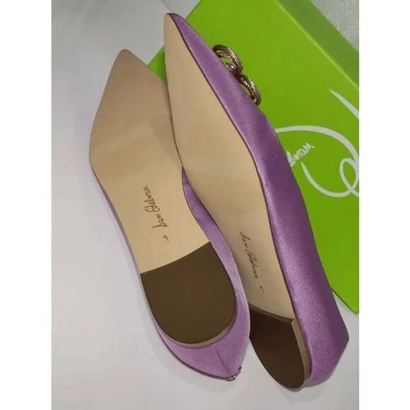 💜 SAM EDELMAN Wanda Tour Lilac Dress Flats MSRP $158 SIZES 6,5 and 9 NEW IN BOX