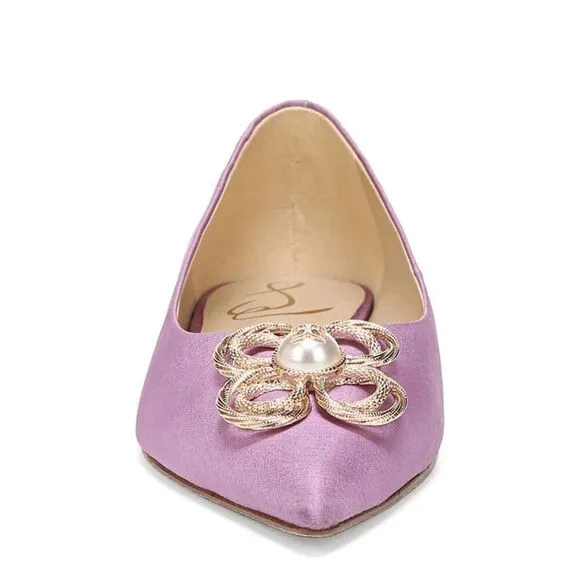 💜 SAM EDELMAN Wanda Tour Lilac Dress Flats MSRP $158 SIZES 6,5 and 9 NEW IN BOX