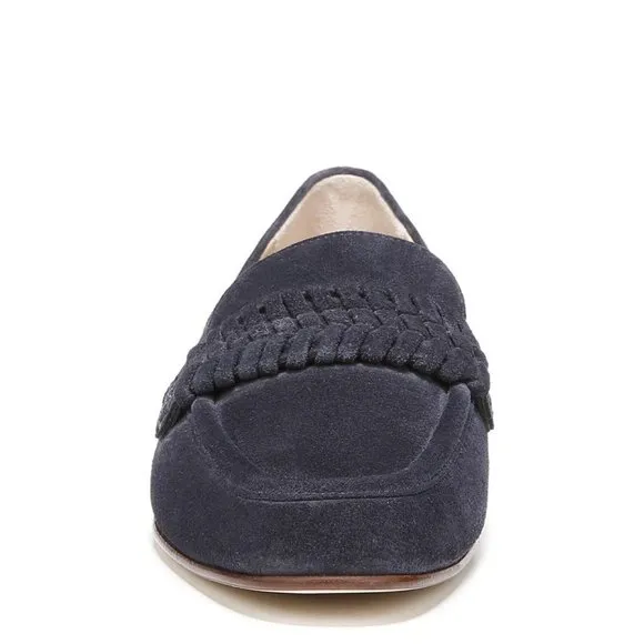 🆕 VERONICA BEARD Arlie Loafer Shoes Suede Navy Blue 9.5