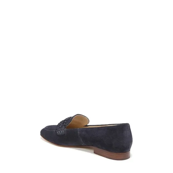 🆕 VERONICA BEARD Arlie Loafer Shoes Suede Navy Blue 9.5