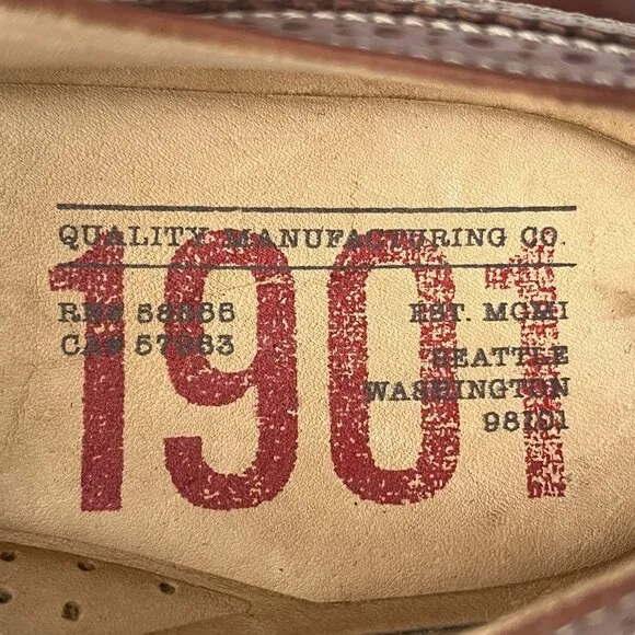 1901 Nordstrom Kyle Brown Leather Brogues – Size 9