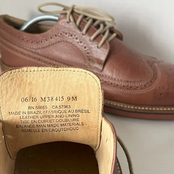 1901 Nordstrom Kyle Brown Leather Brogues – Size 9