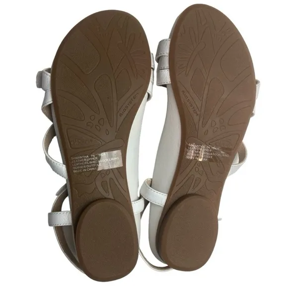 ABEO B.I.O. System Samantha White Strappy Sandal 7N