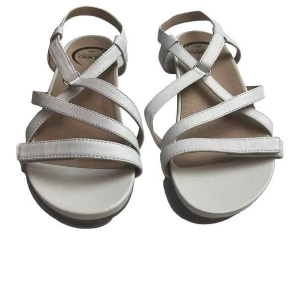 ABEO B.I.O. System Samantha White Strappy Sandal 7N