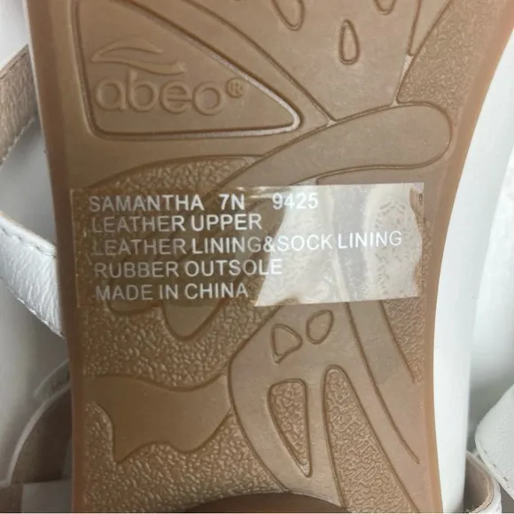 ABEO B.I.O. System Samantha White Strappy Sandal 7N
