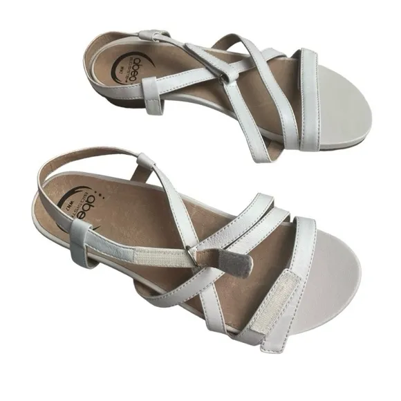 ABEO B.I.O. System Samantha White Strappy Sandal 7N