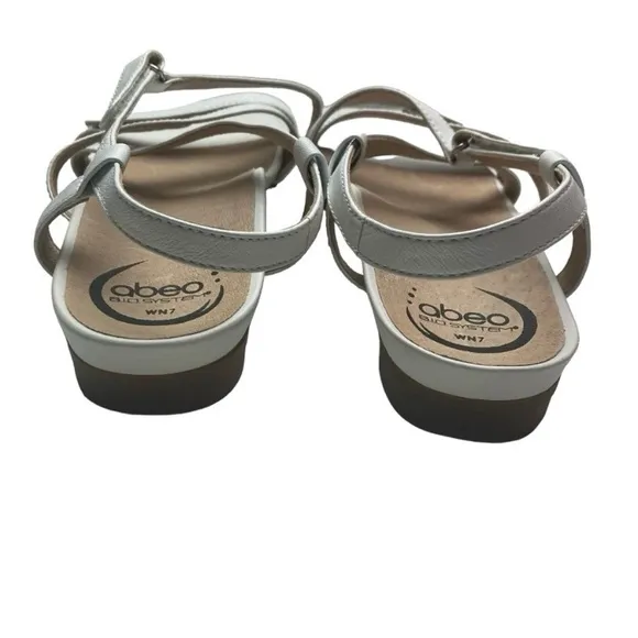 ABEO B.I.O. System Samantha White Strappy Sandal 7N