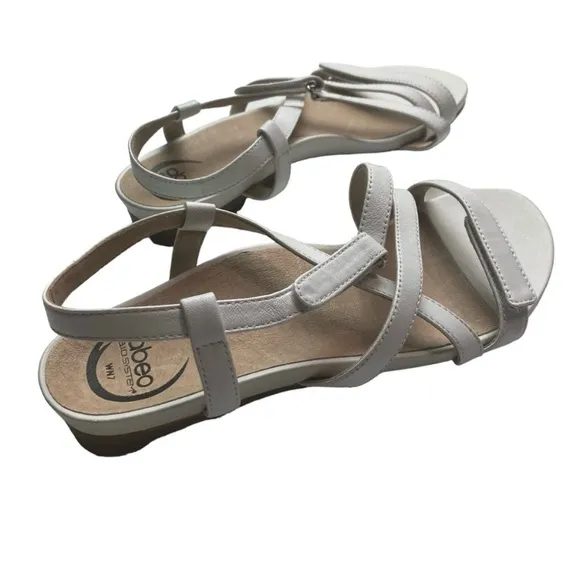 ABEO B.I.O. System Samantha White Strappy Sandal 7N