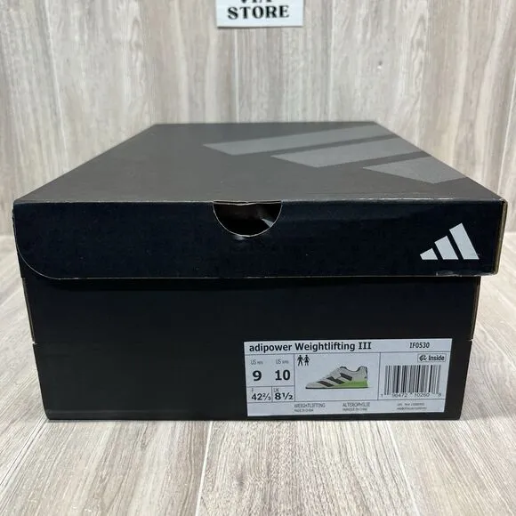 Adidas Adipower Weightlifting III Fitness Gym Sports Shoes IF0530 Men’s Sz 9
