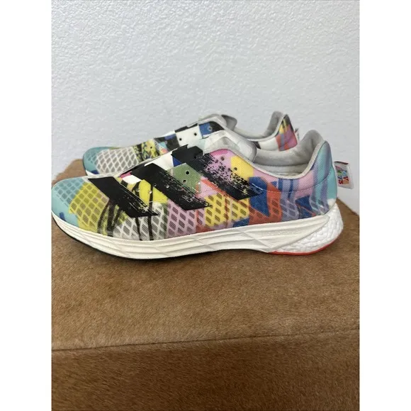 Adidas Adizero Pro White/Black Purple Violet Multi Men's Size 10 GW7565 Love