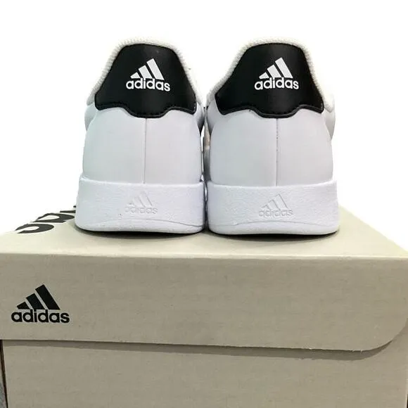 adidas Boy’s Breaknet Shoes Sneakers Synthetic Leather Upper Comfort Size 2 NEW