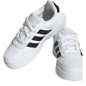 adidas Boy’s Breaknet Shoes Sneakers Synthetic Leather Upper Comfort Size 2 NEW