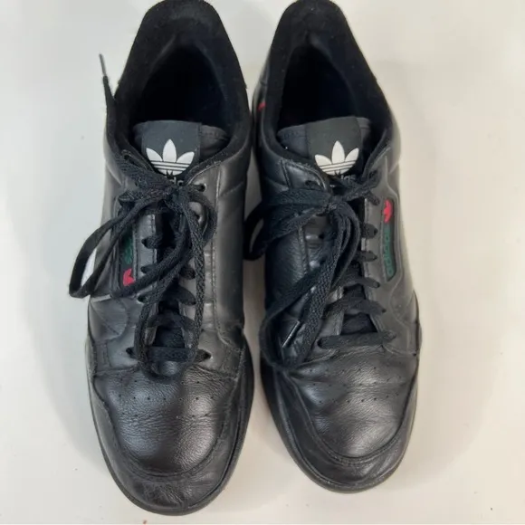 Adidas Continental 80 Sneakers Men Size 10 Black Green Casual Shoes EE5343