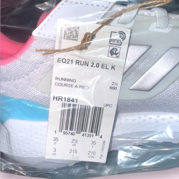 Adidas Kids' Girls Pink and Blue Sneakers Size 3