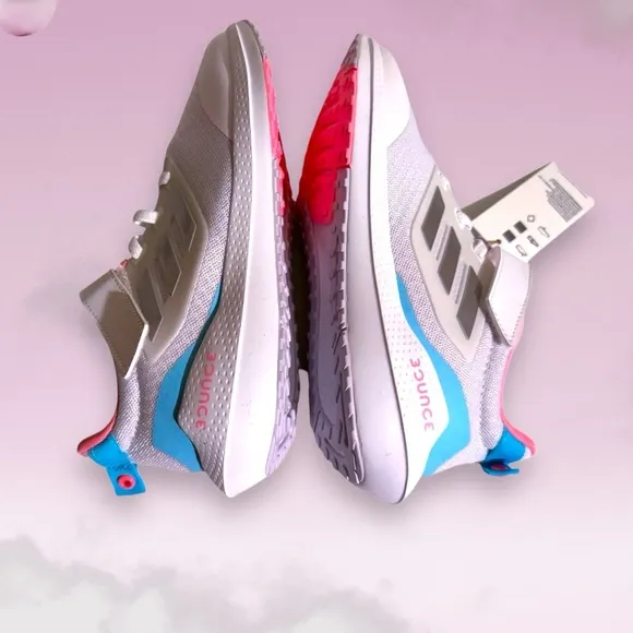Adidas Kids' Girls Pink and Blue Sneakers Size 3