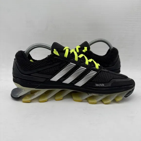 Adidas Men's Springblade Ignite Running Shoes Fitness Black Neon Yellow SZ 7