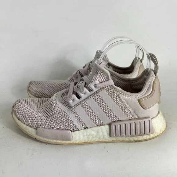 adidas NMD R1 Sneaker Women's 8 Orchid Tint Pink Lace Up Running Shoes B37652