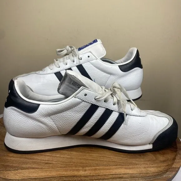 Adidas Originals Samoa Mens White And Black Size 14 Athletic Shoes Sneakers