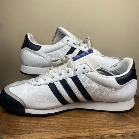 Adidas Originals Samoa Mens White And Black Size 14 Athletic Shoes Sneakers