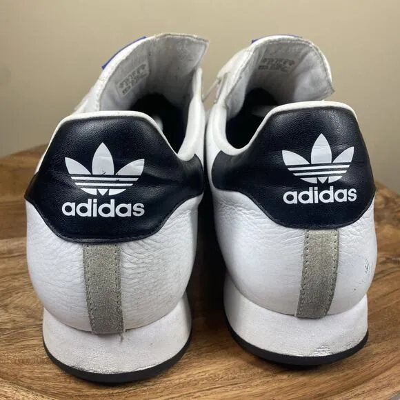Adidas Originals Samoa Mens White And Black Size 14 Athletic Shoes Sneakers