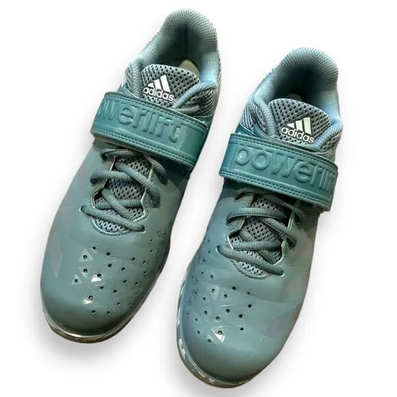 adidas Powerlift 3.1 Green Lace Up Fitness Sneakers Shoes Men’s 8.5 Crossfit