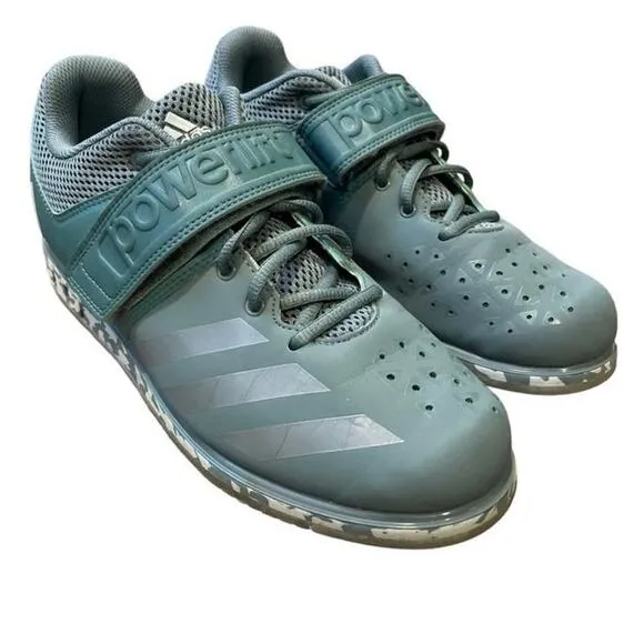 adidas Powerlift 3.1 Green Lace Up Fitness Sneakers Shoes Men’s 8.5 Crossfit