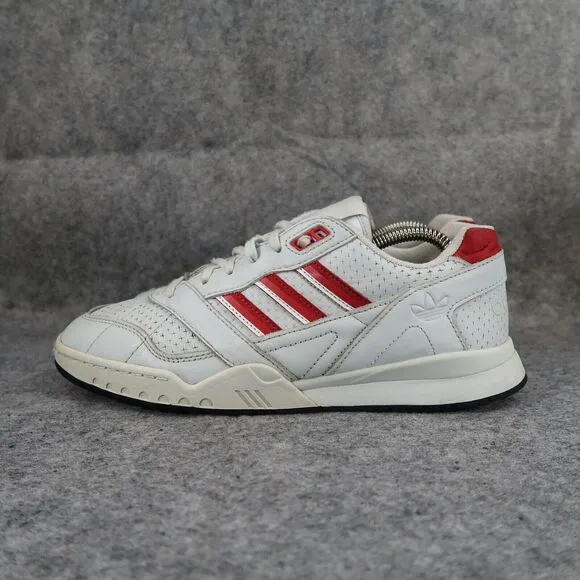 Adidas Shoes Men 8 Sneaker Lifestyle Active AR Trainer Grey Red Comfort Athletic