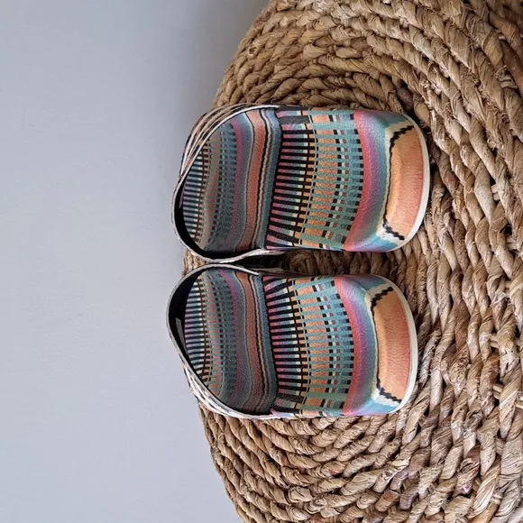 Adidas Unisex X The Farm Adilette Rubber Slides Leopard/Multi Tribal Colors S-9