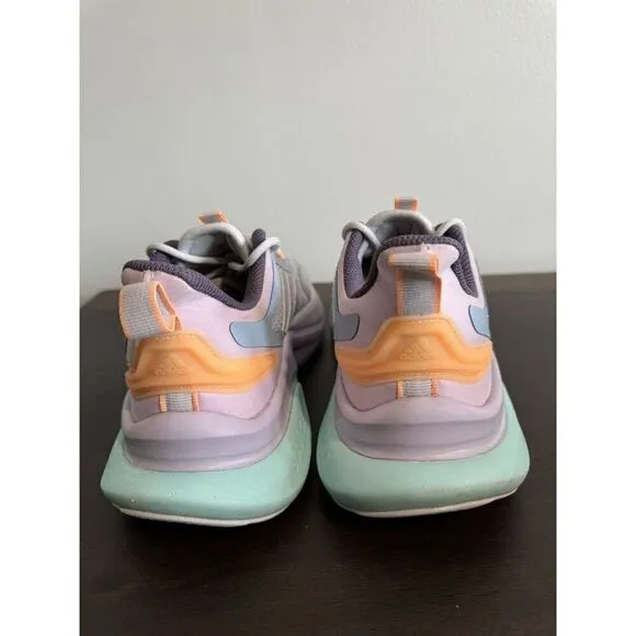 adidas Women's 10 Alphabounce  Running Shoes Sneakers Purple Teal New
