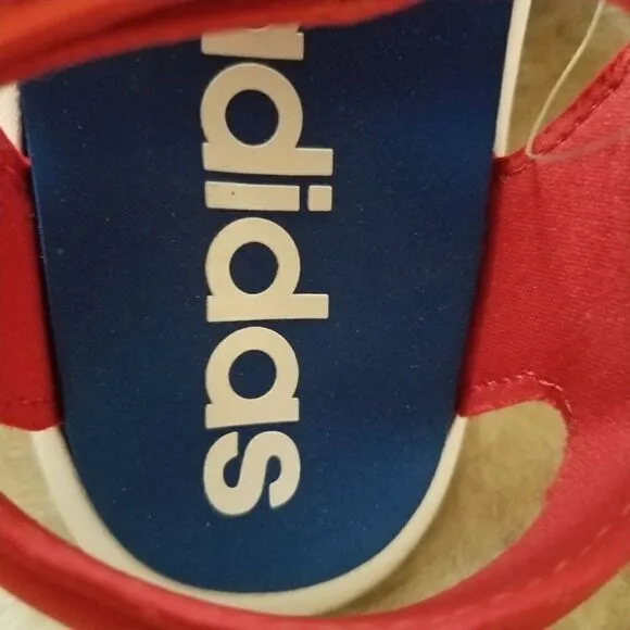 ADIDAS Comfort Toddler Boys Sandals in Red &amp; Blue Size 9 NEW