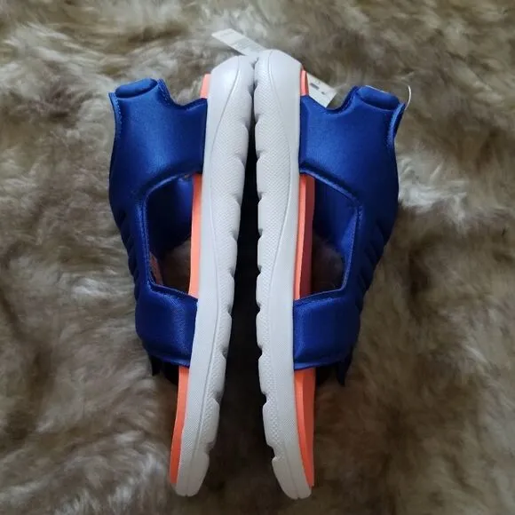 ADIDAS Comfort Kids Boys Sandals in Royal Blue &amp; Orange