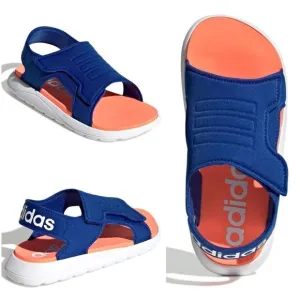 ADIDAS Comfort Kids Boys Sandals in Royal Blue &amp; Orange