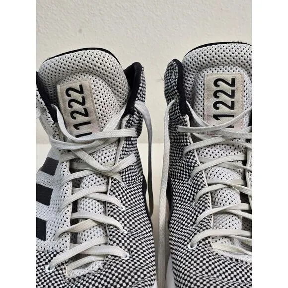 Adidas Men's Pro Bounce Madness BB8072 White Basketball Shoes Sneakers Size 12