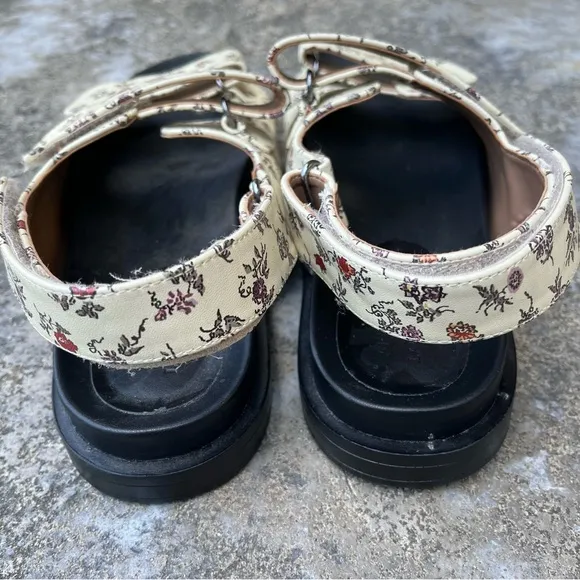 Aerosoles x Laura Ashley La Lamirca Double Strap Sandals - Size 9.5