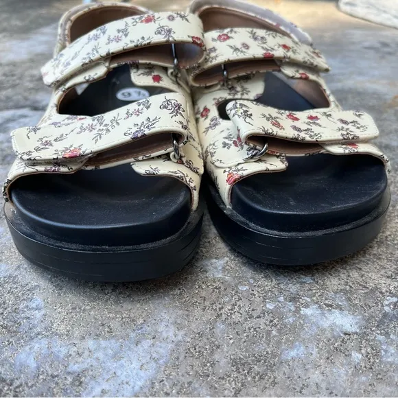 Aerosoles x Laura Ashley La Lamirca Double Strap Sandals - Size 9.5
