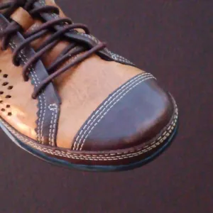 Aetrex  MEN'S PERFORATED (2) TONES LEATHER OXFORDS
