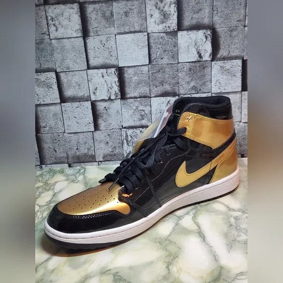 Air Jordan 1 Golf High Gold Toe Men's Size 13 .