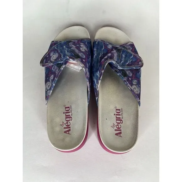 Alegria AIR-267 AIRIE Such A Monet Women 41 US 10 Comfort Platform Slide Sandals