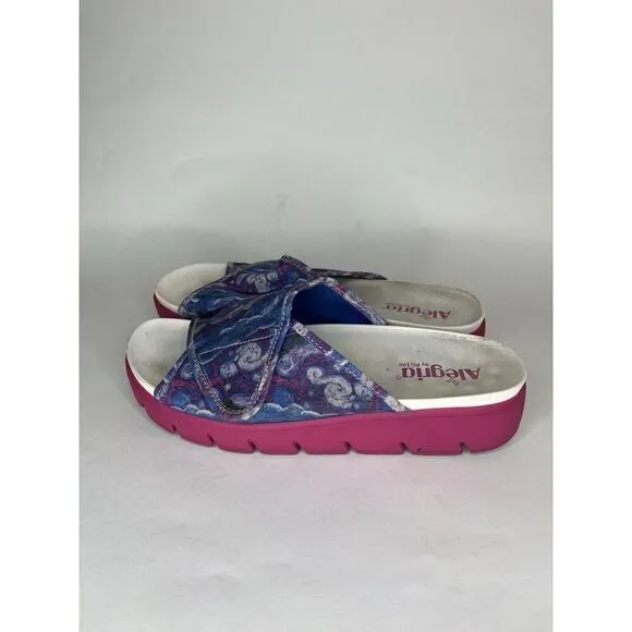 Alegria AIR-267 AIRIE Such A Monet Women 41 US 10 Comfort Platform Slide Sandals