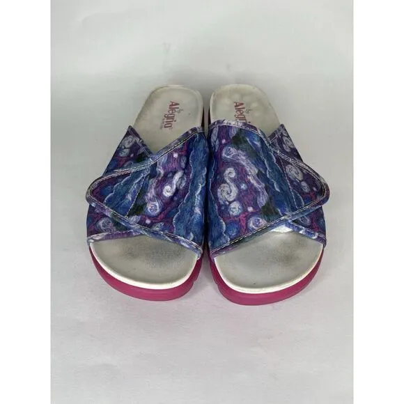 Alegria AIR-267 AIRIE Such A Monet Women 41 US 10 Comfort Platform Slide Sandals