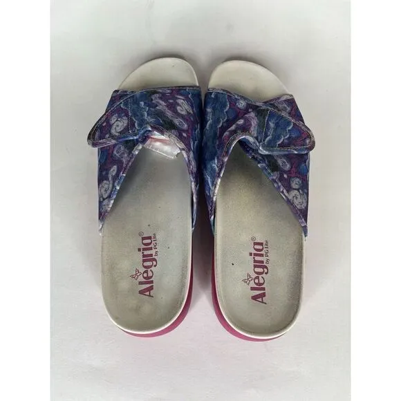 Alegria AIR-267 AIRIE Such A Monet Women 41 US 10 Comfort Platform Slide Sandals