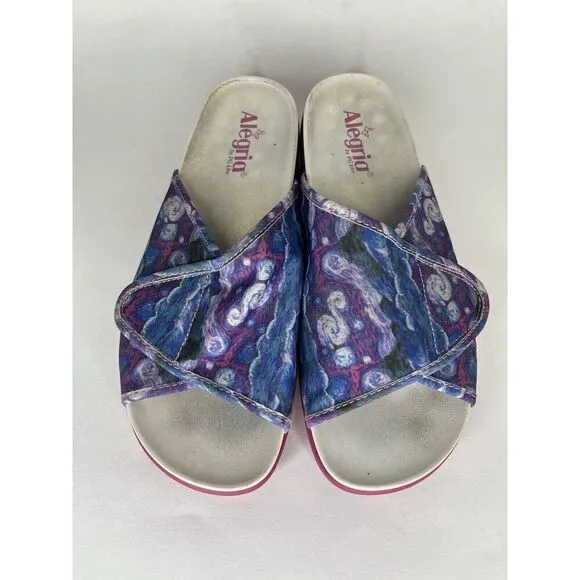 Alegria AIR-267 AIRIE Such A Monet Women 41 US 10 Comfort Platform Slide Sandals